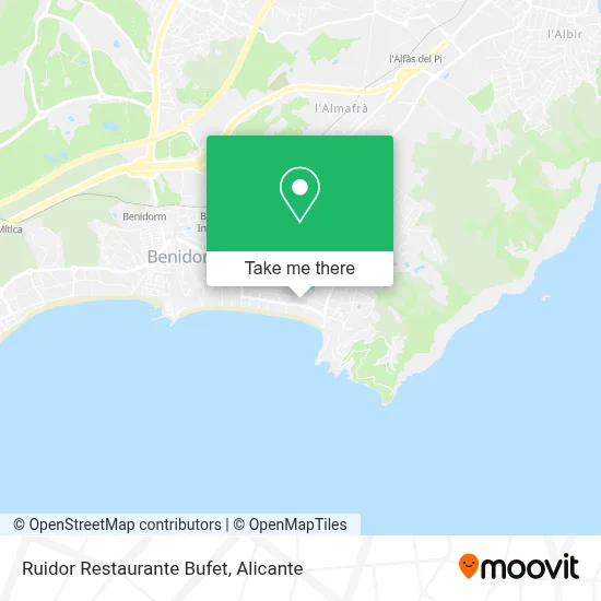 Ruidor Restaurante Bufet map