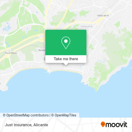 Just Insurance map