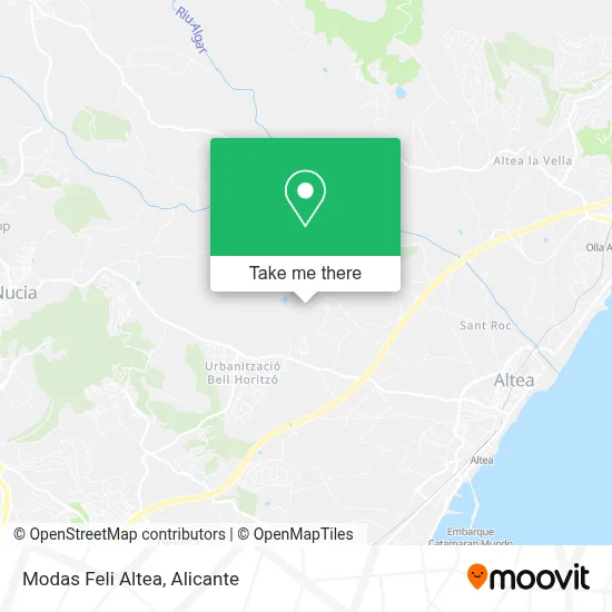 Modas Feli Altea map