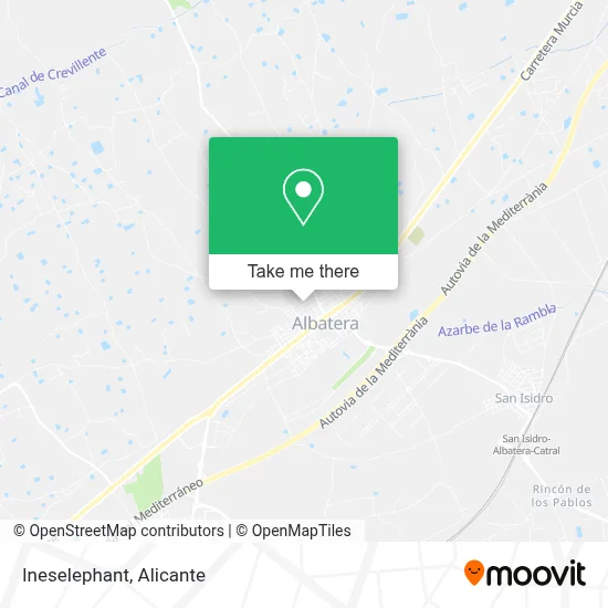 Ineselephant map