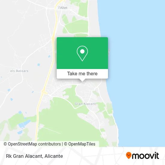 Rk Gran Alacant map