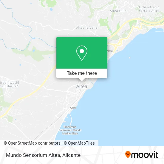 Mundo Sensorium Altea map