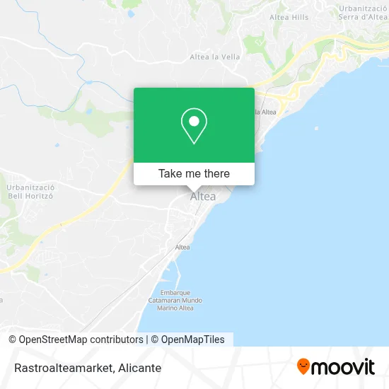Rastroalteamarket map