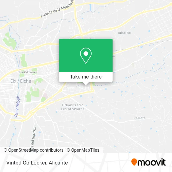 Vinted Go Locker map