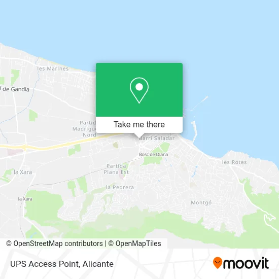 Ups Access Point map
