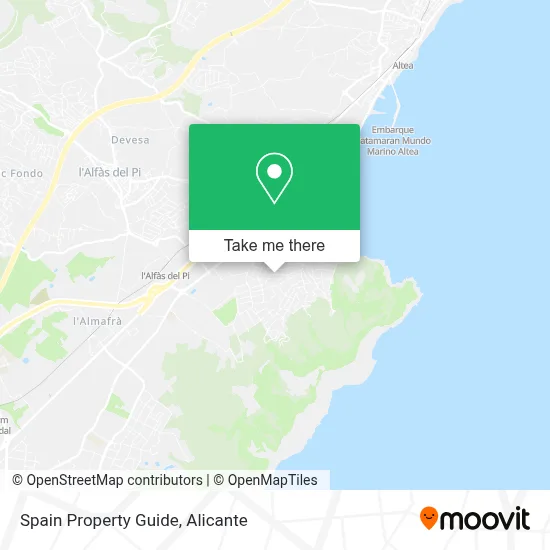 Spain Property Guide map