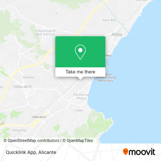 Quicklink App map