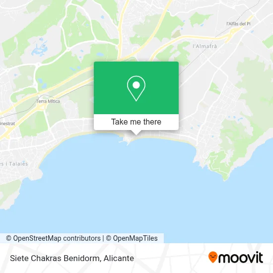 Siete Chakras Benidorm map