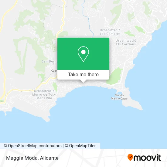 Maggie Moda map
