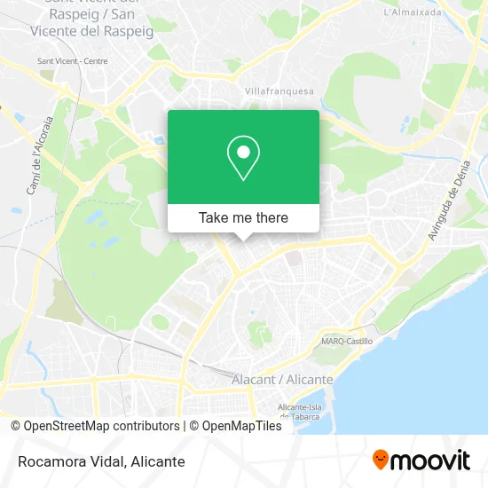 Rocamora Vidal map