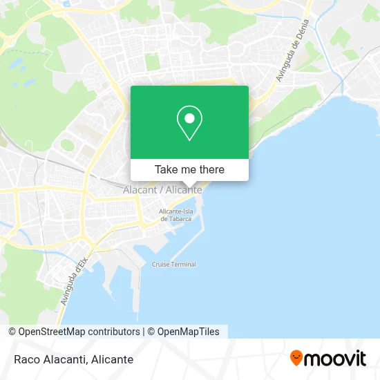 Raco Alacanti map