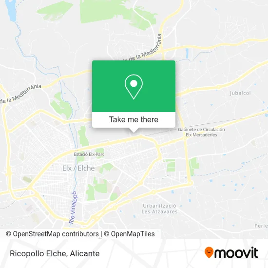 Ricopollo Elche map