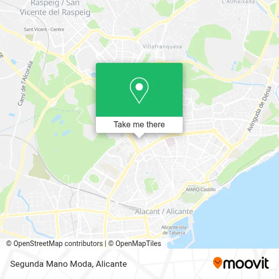 Segunda Mano Moda map