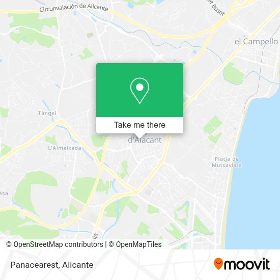 Panacearest map