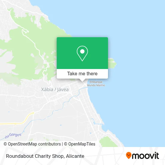Roundabout Charity Shop map