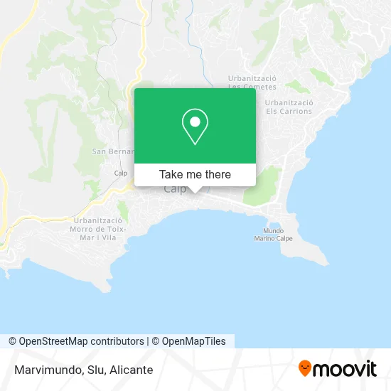 Marvimundo, Slu map