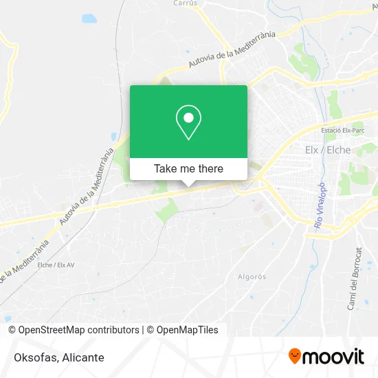 Oksofas map