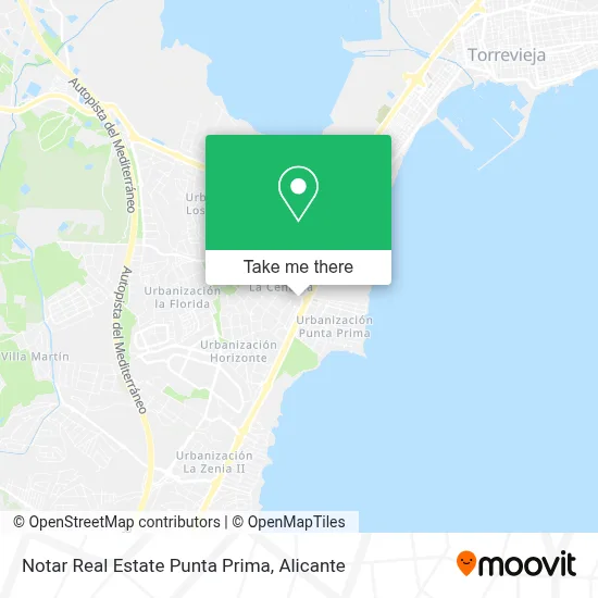 Notar Real Estate Punta Prima map