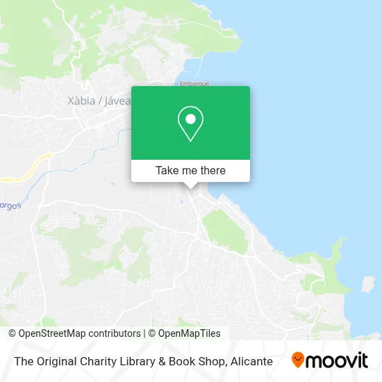 The Original Charity Library & Book Shop map