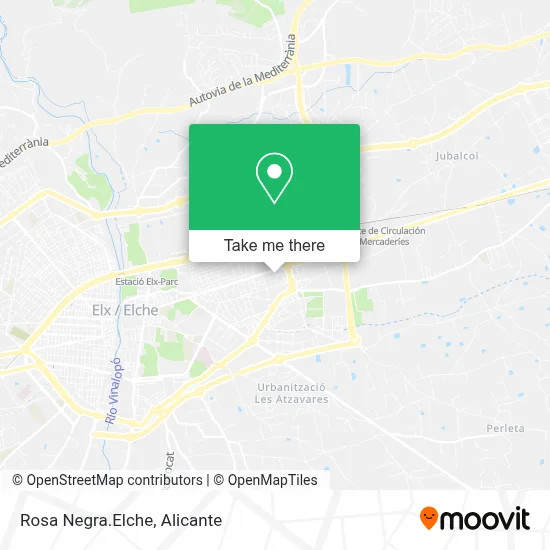 Rosa Negra.Elche map