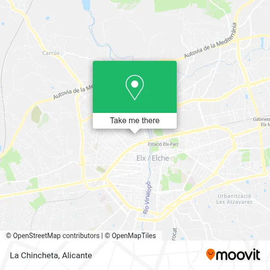 La Chincheta map
