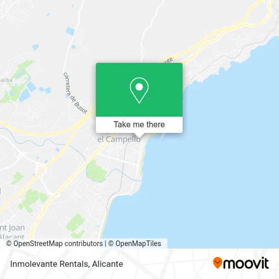 Inmolevante Rentals map