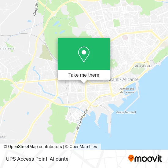 Ups Access Point map