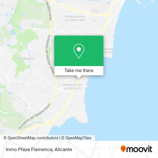 Inmo Playa Flamenca map