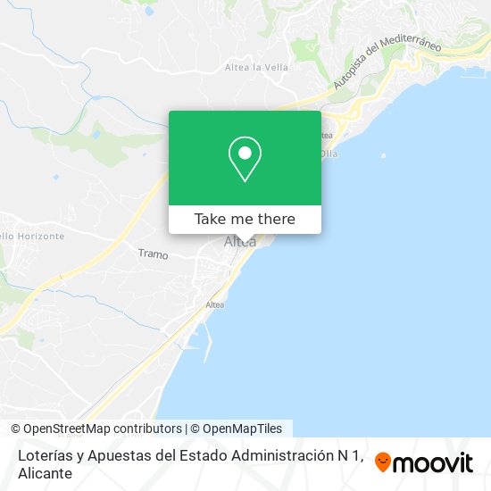 Loterías y Apuestas del Estado Administración N 1 map