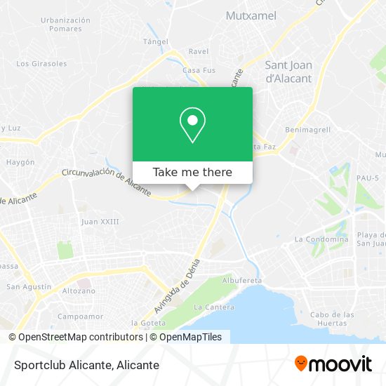 Sportclub Alicante map