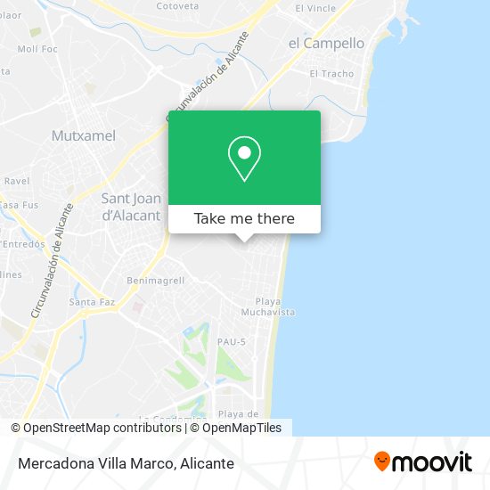 Mercadona Villa Marco map