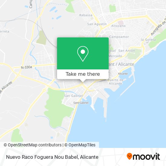 Nuevo Raco Foguera Nou Babel map
