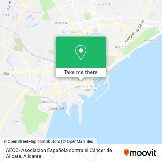 AECC- Asociacion Española contra el Cáncer de Alicate map