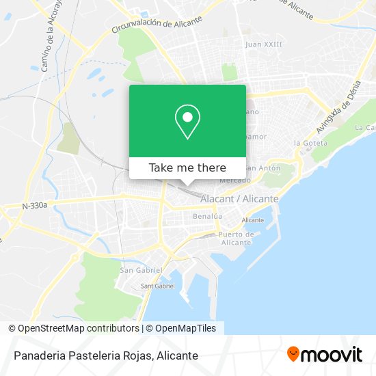 Panaderia Pasteleria Rojas map
