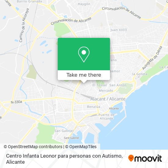 Centro Infanta Leonor para personas con Autismo map