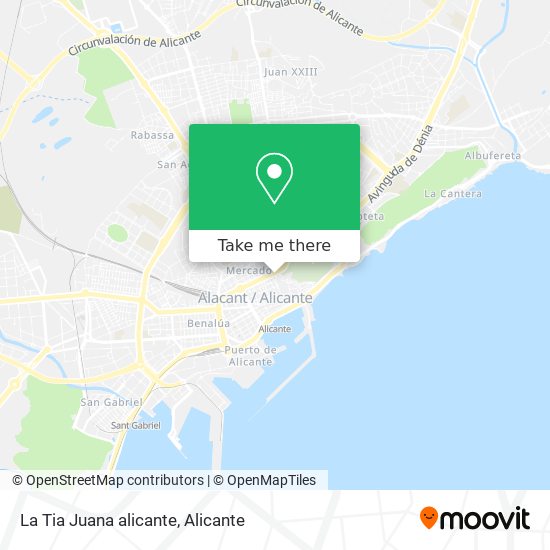 mapa La Tia Juana alicante