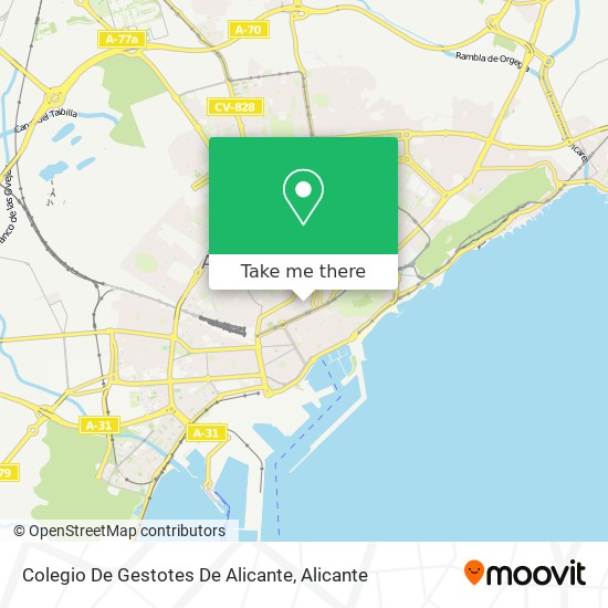 Colegio De Gestotes De Alicante map