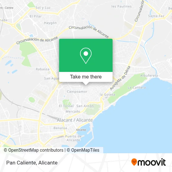 Pan Caliente map