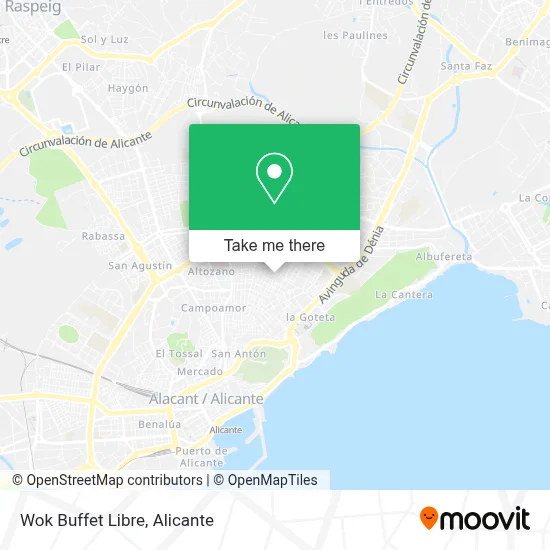 Wok Buffet Libre map