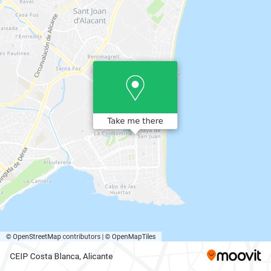 mapa CEIP Costa Blanca