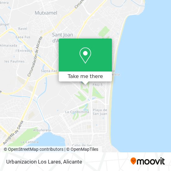 Urbanizacion Los Lares map