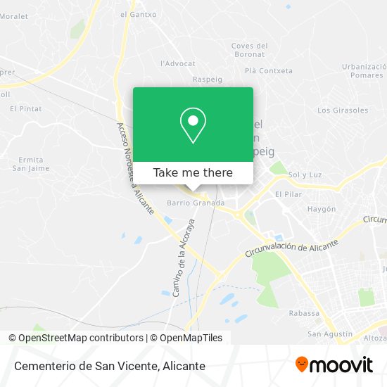 Cementerio de San Vicente map