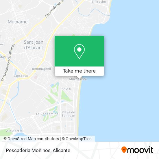 Pescadería Moñinos map