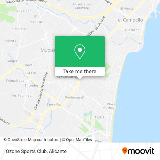 Ozone Sports Club map