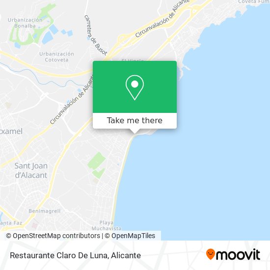 Restaurante Claro De Luna map