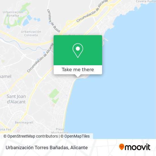 Urbanización Torres Bañadas map