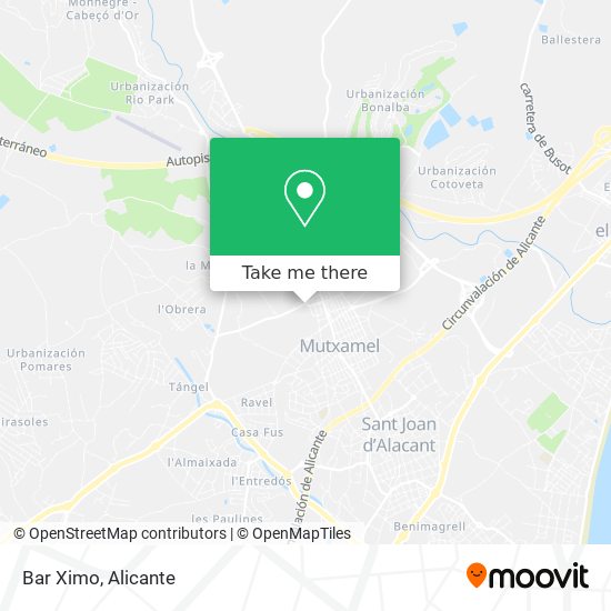 Bar Ximo map