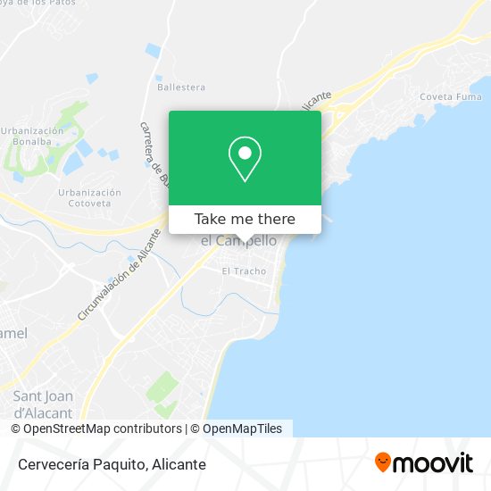 Cervecería Paquito map