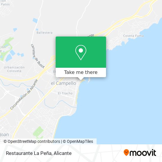 Restaurante La Peña map