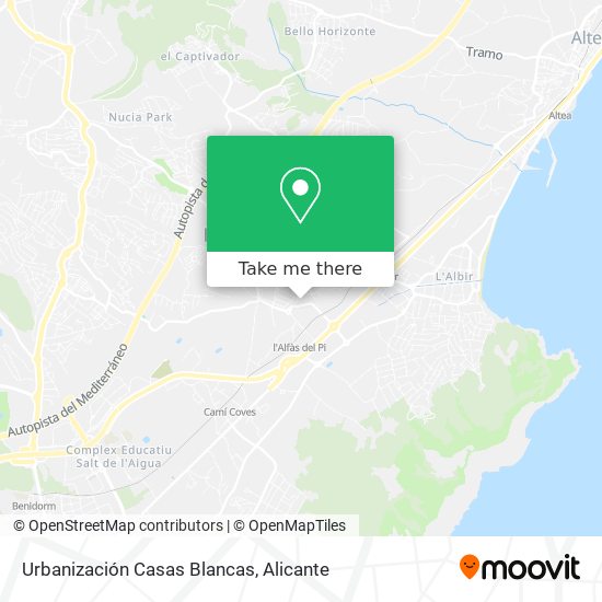 Urbanización Casas Blancas map